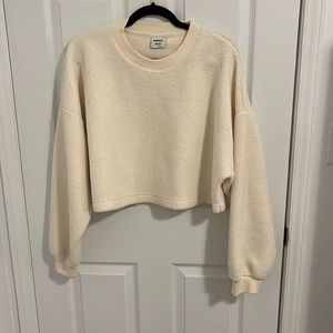 Sunday Best cropped Sherpa crew